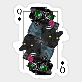 Queen of spades Sticker